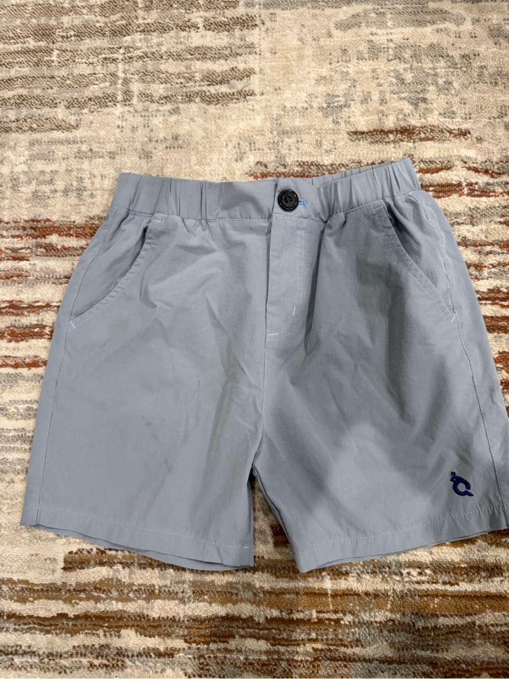 Light Gray Kids Shorts with Logo